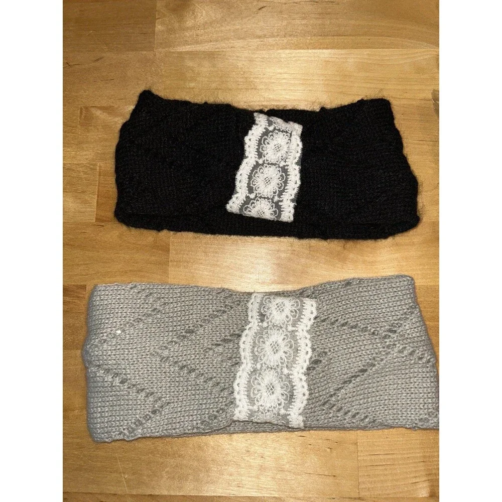 Knit Womens Headbands 4 Count Multicolored